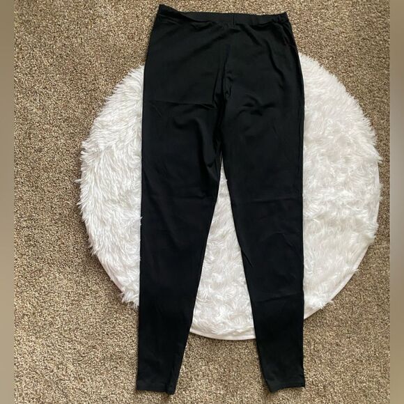 Leith Faux Leather Front Leggings Pants Pull On Elastic Waist Womens Size Small - Picture 2 of 7